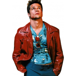 Brad Pitt Fight Club Leather Jacket